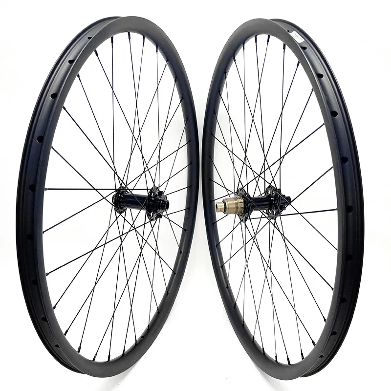 29er Углеродные колеса 1380g сверхлегкие 34x30 мм mtb колесные диски бескамерные