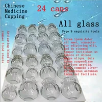 Ensemble de ventouses en verre de style chinois IASTM, ensemble de pots à médicaments, outil de succion sous vide, Salon de beauté, Center de santé, dispositif de relaxation des muscles du corps Cupping 3