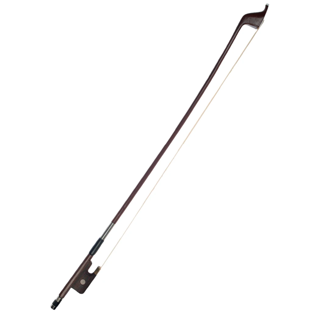 4/4 Size Handmade Upright Double Bass Bow with Natural Horsehair String
