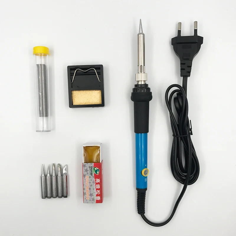 

9 piece suit 60W Adjustable Temperature Electric Solder Iron Rework Station Mini Handle Heat Pencil Welding Repair Tools