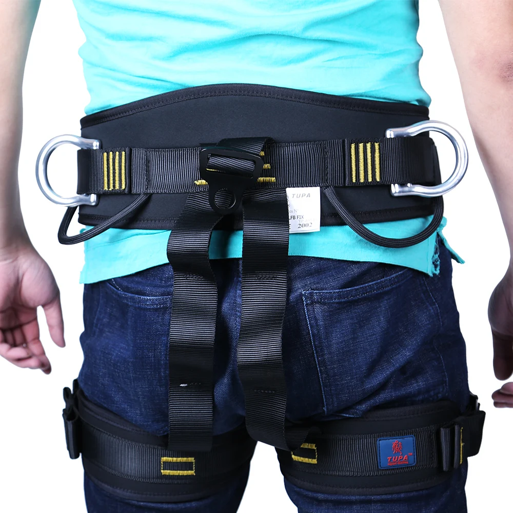 Rock Climbing Harness Tree Arborist Safety Sitting Belt Caving Abseiling Rigging Gear Equipment Mountaineering Tree Caving