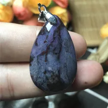 Подлинная подвеска с натуральным сугилитом фиолетового цвета для женщин и девушек, новая Южная Африка 34x21x8 мм, бусины, очаровательный Кристал, подвеска, Прямая