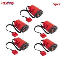 

RCmall For MOC Blocks Enhanced Red Diamond Servo Motor Compatible with Legoeds Power Group 5Pcs