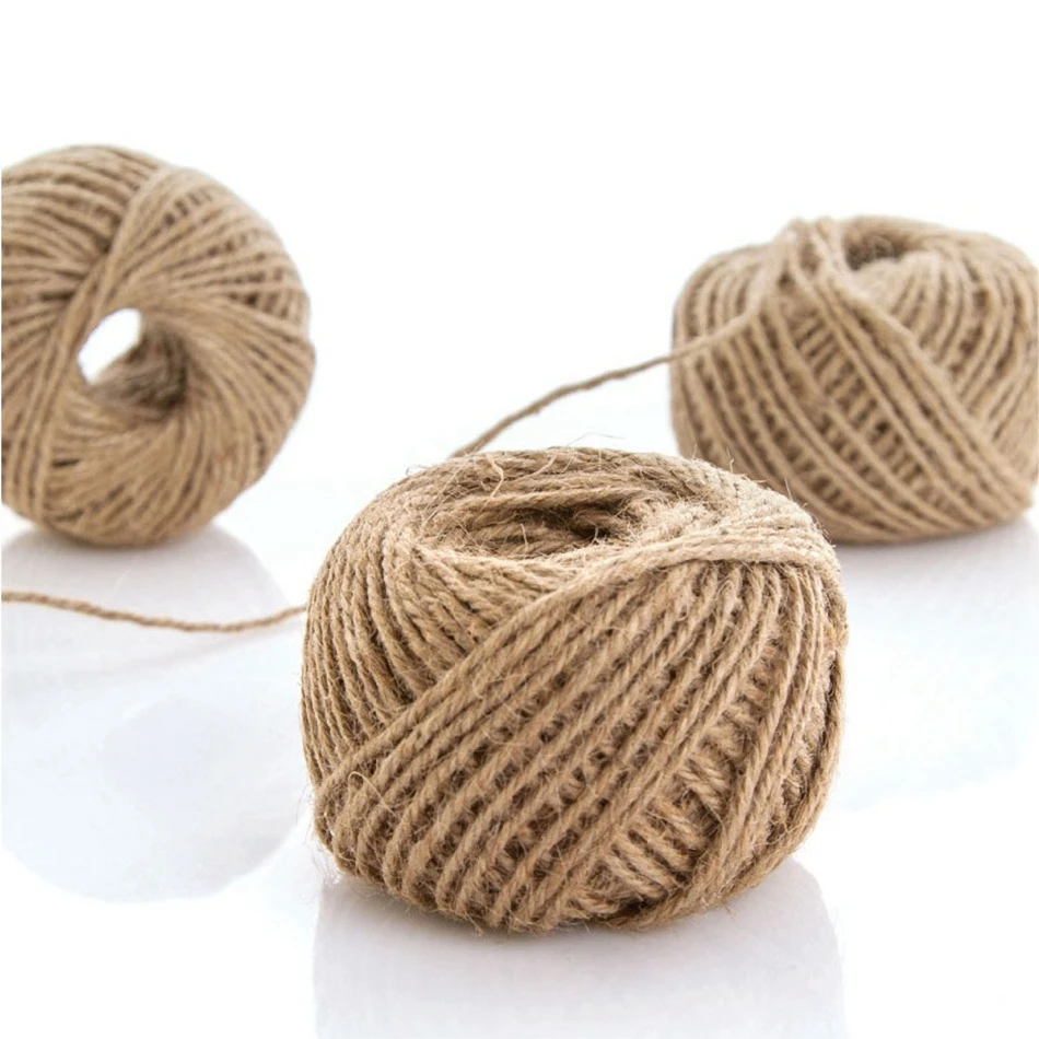 Guno 100 mètres Jute Ficelle Corde 2mm Naturel Vintage Chanvre Corde Corde  Toile De Jute Ficelle À Coudre DIY Artisanat Jute Chanvre Décoration De  Fête De Mariage - Temu France