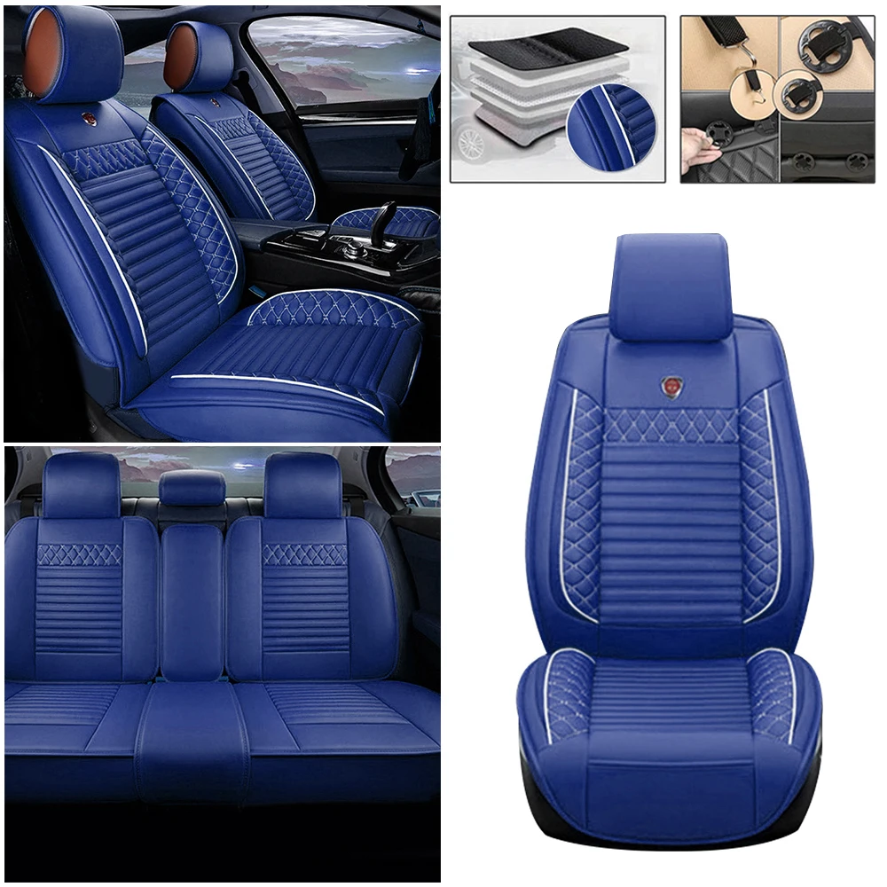 Housse de siège de voiture universelle, en cuir PU, pour automobile, protection  des sièges avant et arrière, accessoires d'intérieur - AliExpress, housse  de protection en cuir pour voiture 