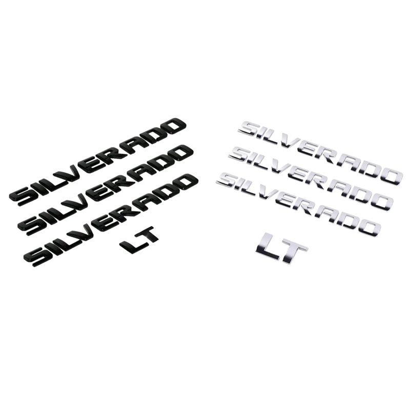 3D приподнятые и сильные клейкие наклейки буквы значок эмблема для Silverado LT 1500 2500Hd