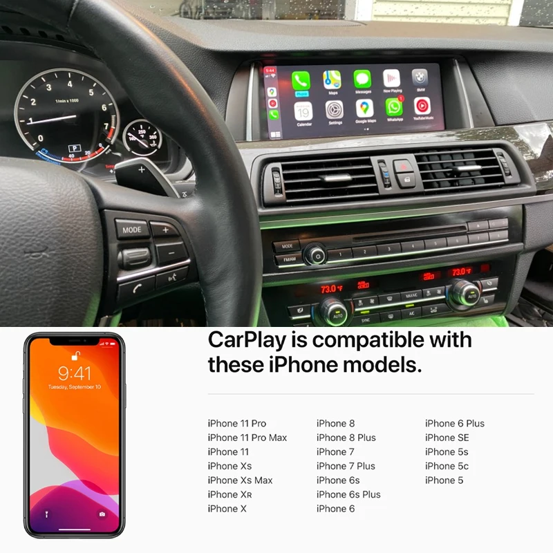 Wireless CarPlay Android Auto for BMW F20 F21 F22 F23 F30 F31 F32 F33 F34 F36 F01F56 NBT CIC system Mirrorlink Compatible IOS