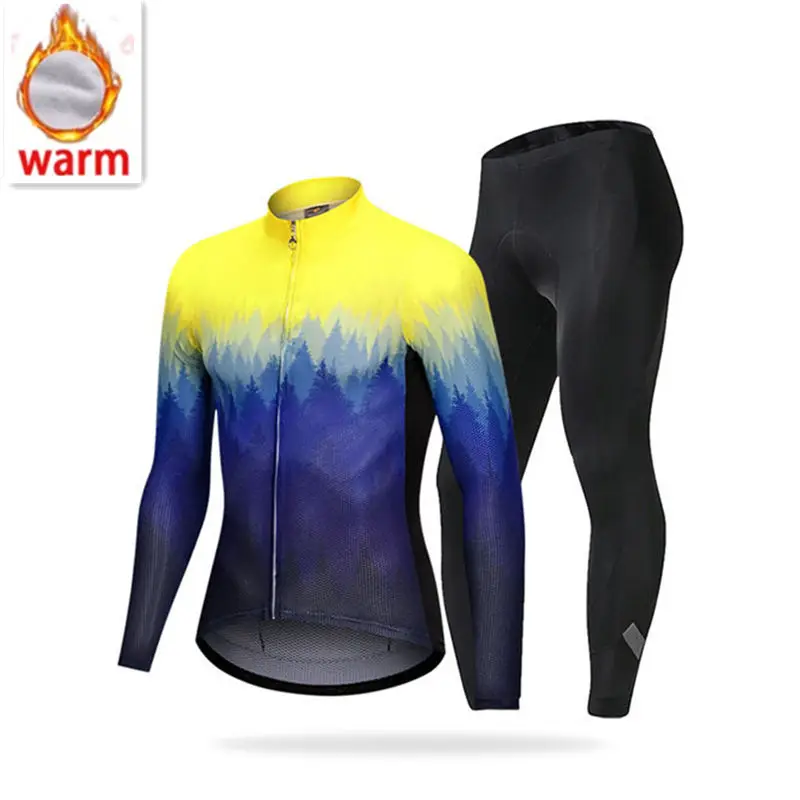 

2019 Winter Long-sleeved Cycling Suit Shirt Extremely Hot Vest Winter Wool Cycling Suit Warm Kendra Scott Quality Professional