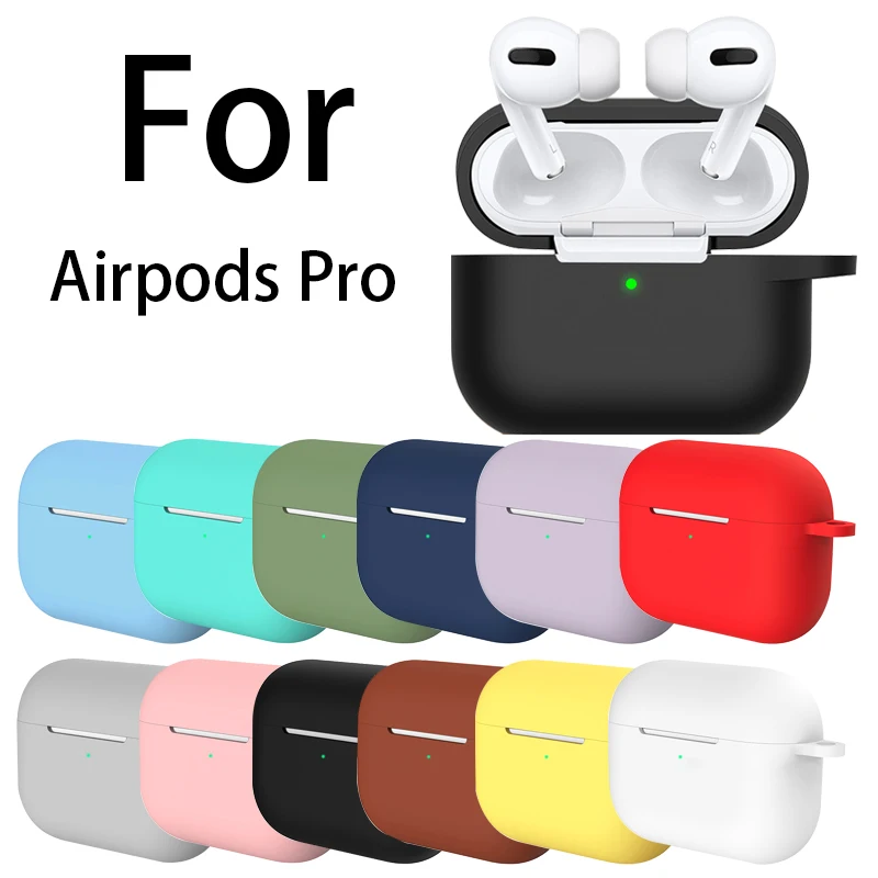Для Airpods Pro силиконовый чехол беспроводные Bluetooth наушники аксессуары для Apple милый