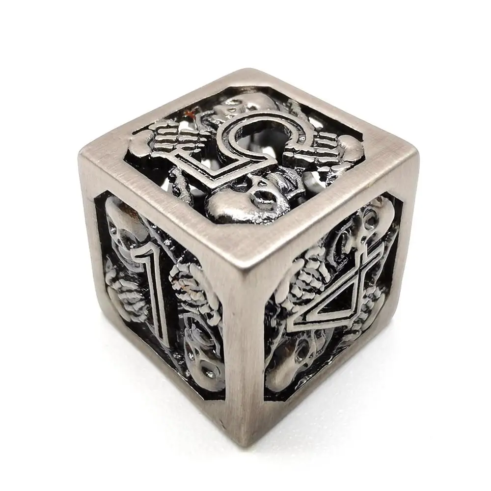 Череп полые индивидуальные игральные кости DnD dados RPG dobbelstenen D6 D20 для настольных игр