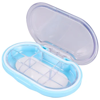 

Portable Pill Box Travel Dustproof Medicine Sub Box Moisture-proof Pill Container Six-compartment Pill Box Pill Storage Case