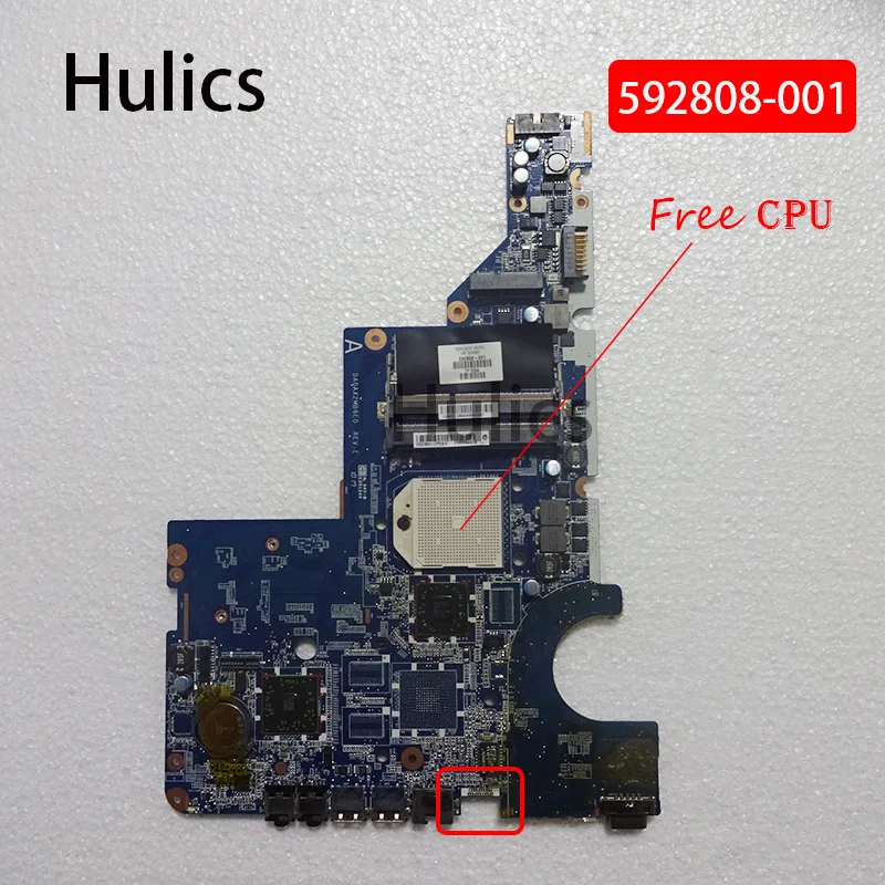 Hulics Original Laptop motherboard for HP CQ42 CQ62 G42 G62 CQ56 G56 PC Mainboard 592808-001 DA0XA2MB6E0 DDR3 free CPU | Компьютеры и
