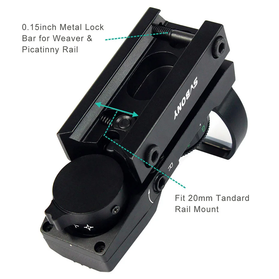 SVBONY 20 мм Rail Riflescope охотничий страйкбол оптика область голографический красный точка зрения Refle x 4 сетка тактические аксессуары F9128