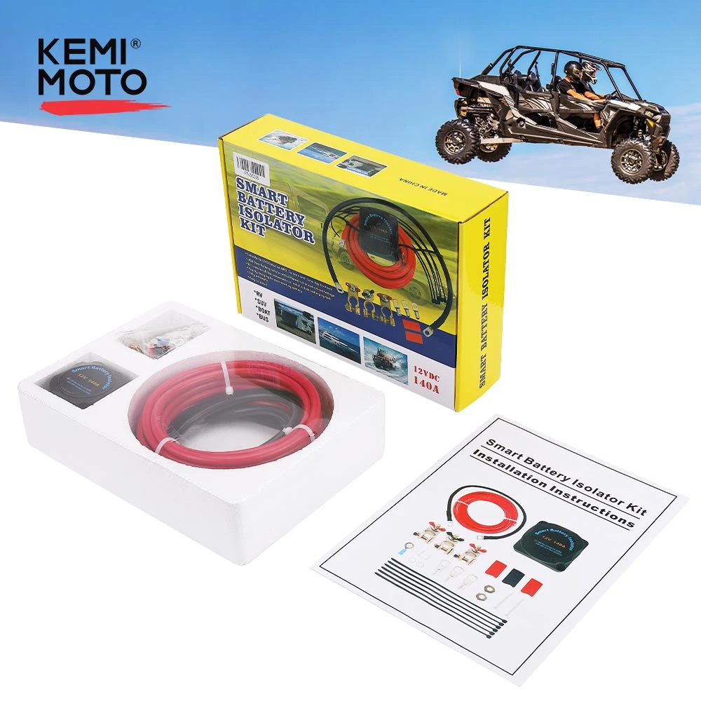 Dual Battery Isolator Kit 12 Volt 140 Amp With Voltage Sensitive Relay For  Utv For Polaris For Artic Cat Boats - Switches & Relays - AliExpress