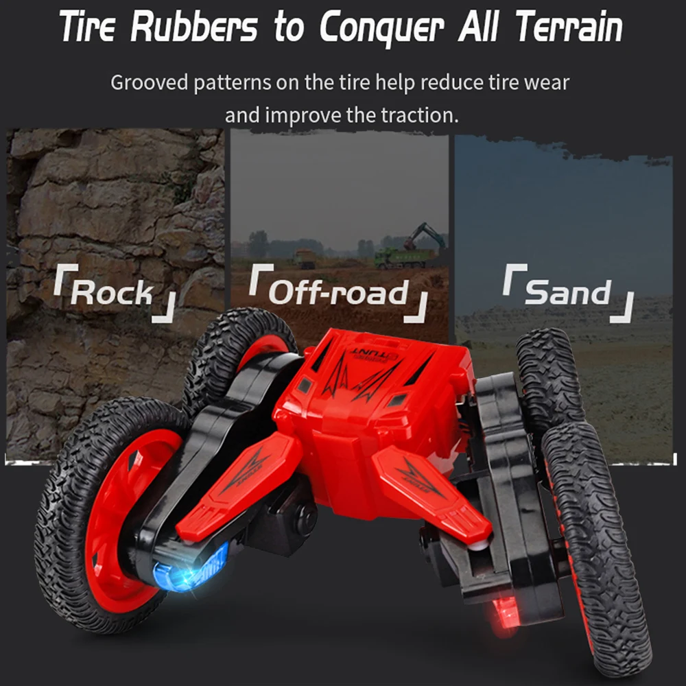 JJR/C Q71 RC Stunt Car 2,4 GHz 1/20 RC автомобиль 360 градусов переворачивающийся гусеничный автомобиль двухсторонний вращающийся Радиоуправляемый автомобиль, игрушки для детей