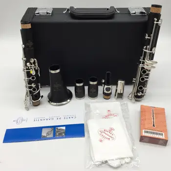 Music Fancier Club Bakelite A Clarinets E13 Professional Clarinet Silver Plated Keys 17 Keys With Case Mouthpiec
