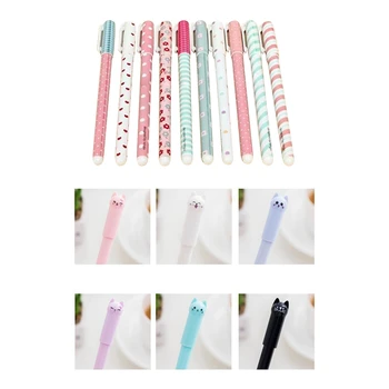 

10PCS Cute Little Korean Stationery Watercolor Pen Gel Pens Set Color Kandelia & 12Pcs Cats Gel Pen Cute Pen Stationary Kawaii S