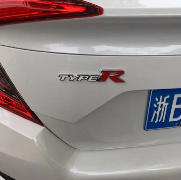 Напрямую от производителя продажи. Honda Civic модификация Typer бампер стикер s typer модифицированный спортивный логотип автомобильный, металл автомобильный стикер Sc