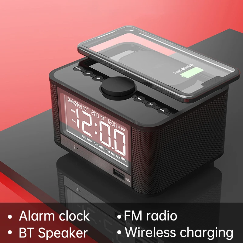 wireless clock speaker