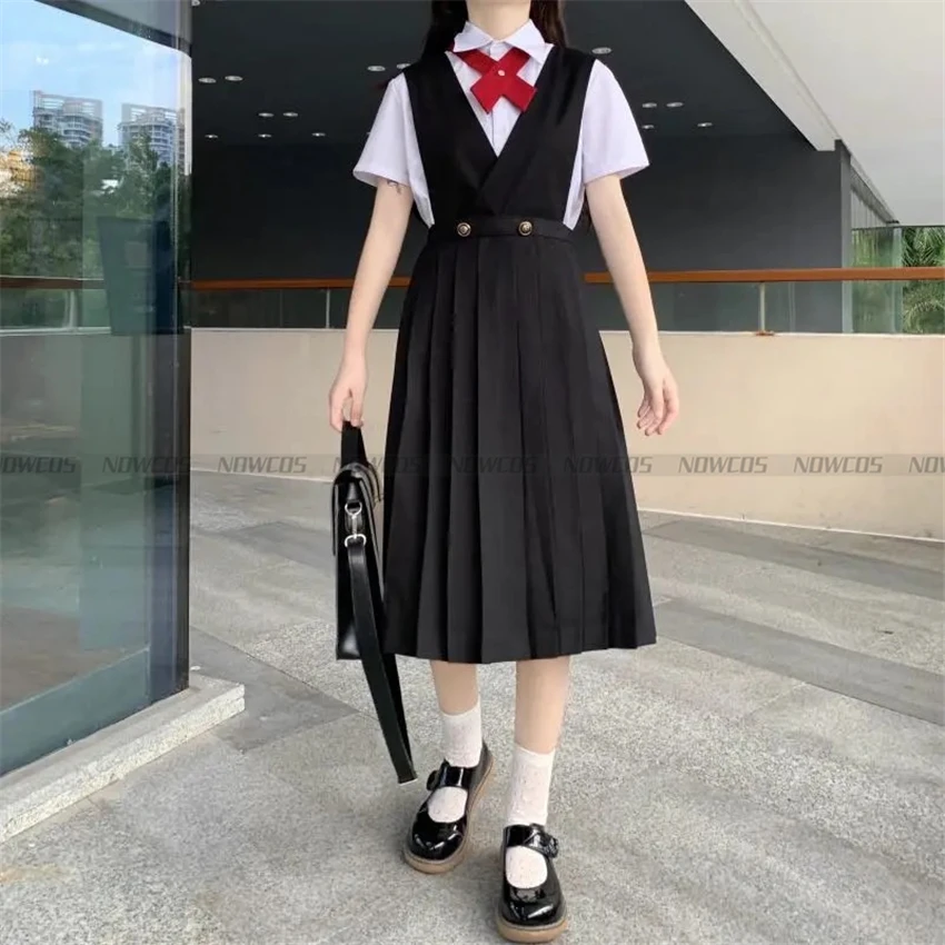 Japanese Girl's Long Pleated Dress