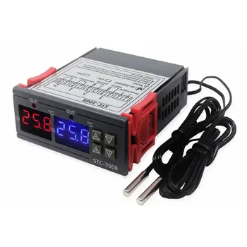 

Stc-3008 Dual Display Intelligent Electronic Thermostat High Precision High Sensitivity High Stability