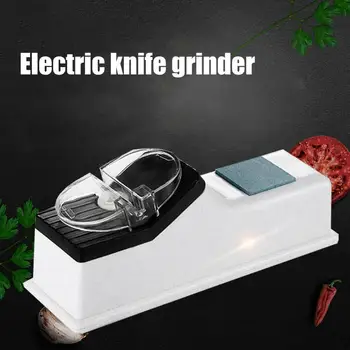 

Electric Knife Sharpener USB Automatic Kitchen Knife Sharpener Knife and Scissor Knife Blade Grinding Sharpening Machine Tool