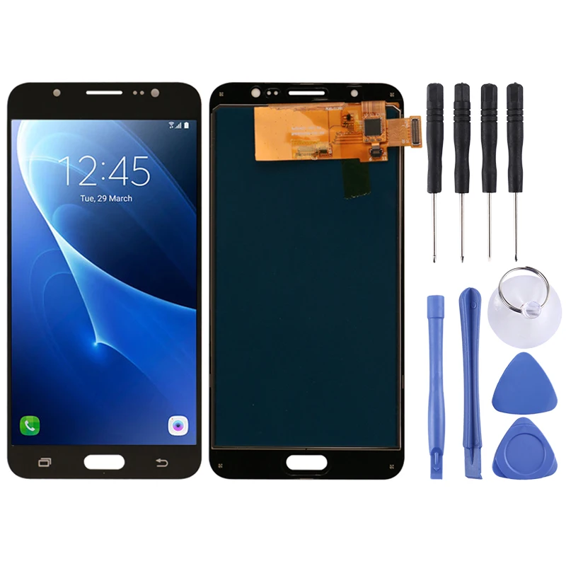 Замена ЖК-дисплея для samsung Galaxy J7()/J7 Duos(), J710F ЖК-экран и дигитайзер полная сборка TFT материал