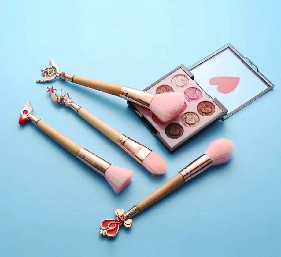 Sailor Moon Cos наборы кистей для макияжа волшебная палочка тени для век Косметическая кисть с сумкой кисти инструменты Прямая поставка
