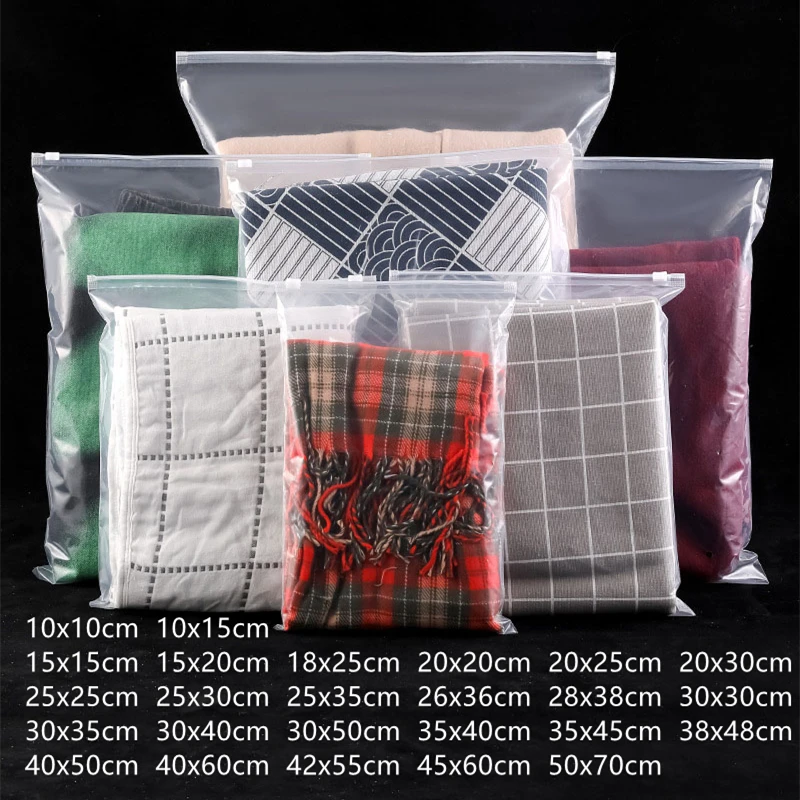 10pcs 12wires Transparent Zipper Bag Home Travel Cloth T-shirt Scarf Doll Storage Packaging With Air Hole Resealable Self Seal