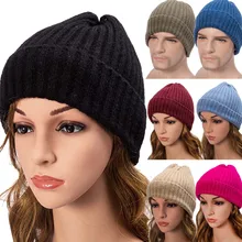 Осенне-зимняя вязанная шапка, шапки-булочки, Повседневные шапки унисекс, для осени и зимы, Вязанные шерстяные шапочки, модные шапки