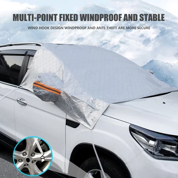 

Universal Winter Snow Shield Frost Ice Car Front Glass Sunshade Windscreen Cover UV Protect Windshield Shade Dust Protector