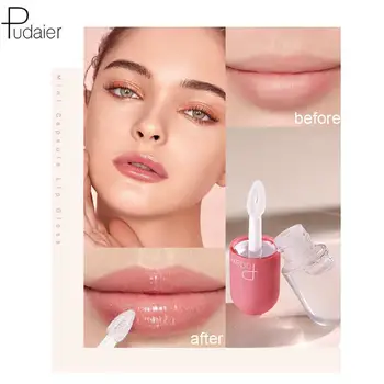 

Pudaier Lip Gloss Mini Capsule Tube Moisturize Clear Tint Plumping Lip Color Gloss Change Lipgloss Lip Glitter Makeup Gloss P3Y3