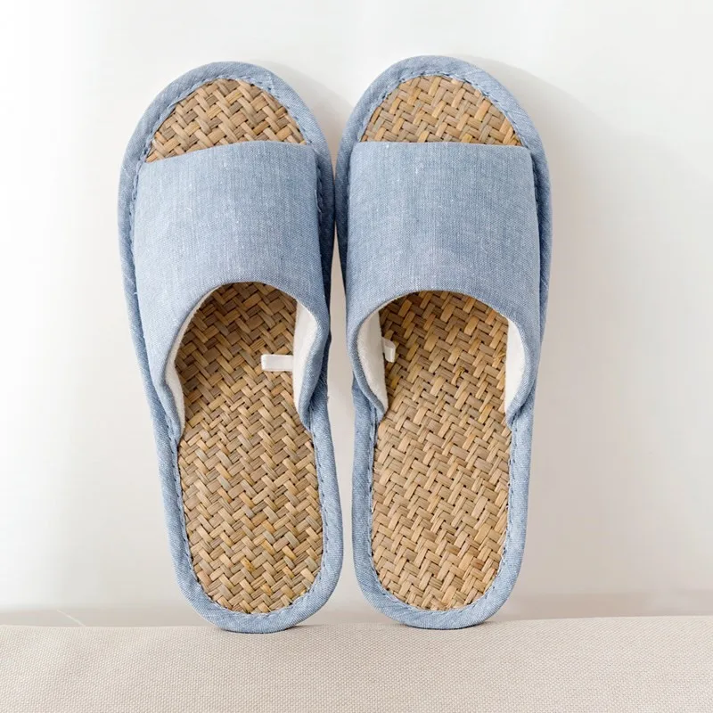 

Home Slippers Straw Mat P Outsole Slipper Home Flax Indoor Floor Women's Anti-slip Slipper Couples