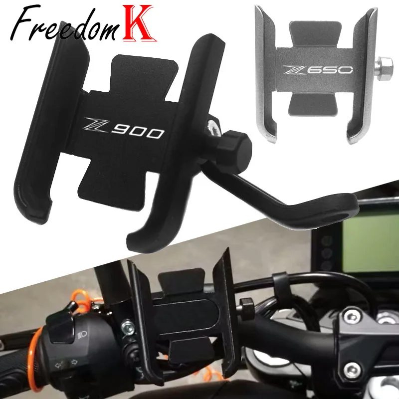 Для KAWASAKI Z650 Z900 Z900RS Z 650 900 900RS 2017 2018 2019 2020 Мотоцикл с ЧПУ руль мобильный телефон держатель телефона/GPS кронштейн
