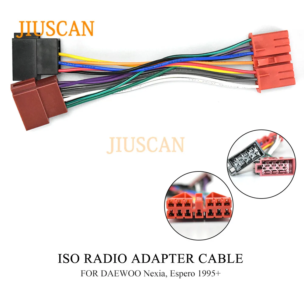 JIUSCAN 12 137 ISO Радио адаптер для DAEWOO Nexia Espero мини провода жгута проводов разъем