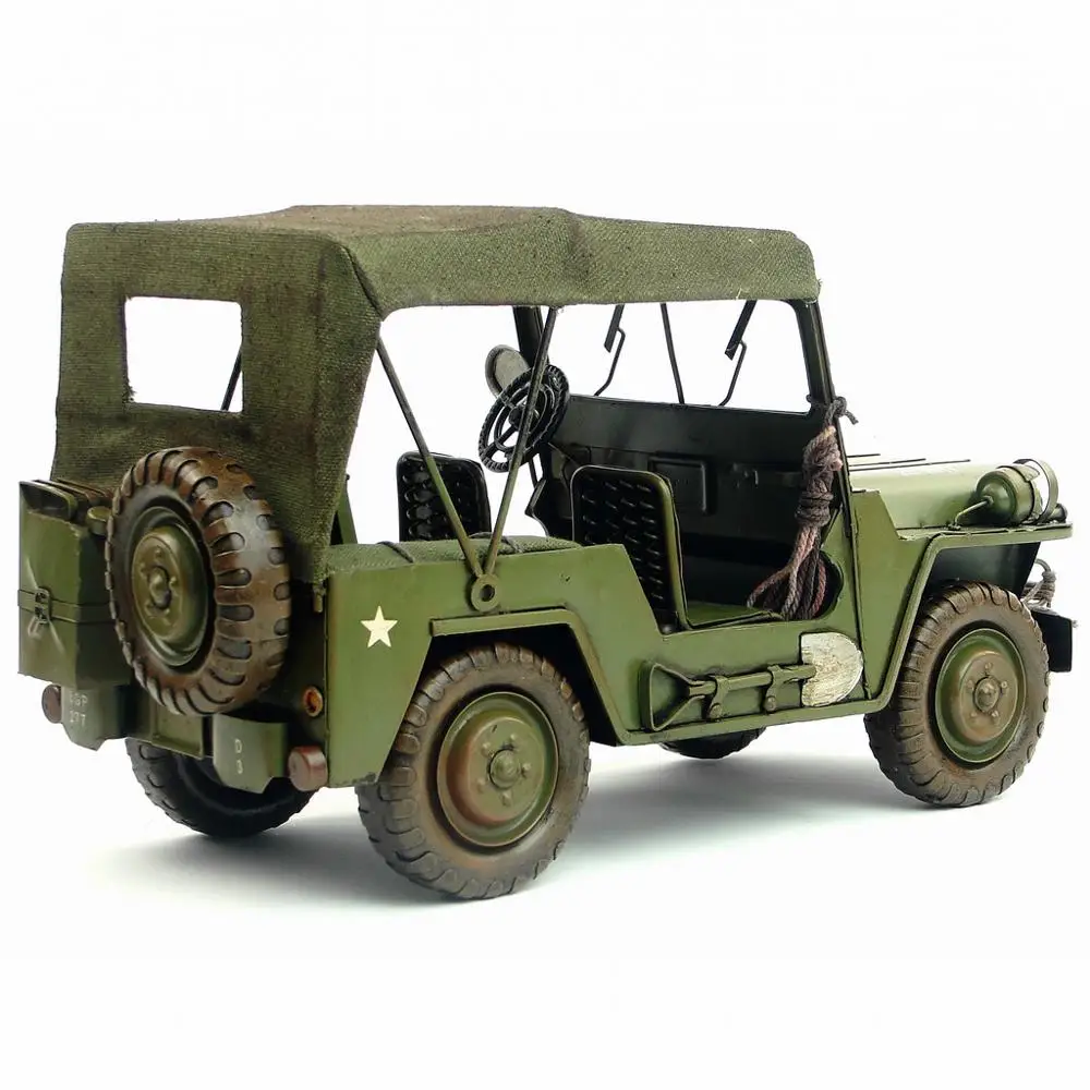 Ретро Оловянная модель автомобиля 1940 издание ручной работы античный Железный подарок военные транспортные средства украшение дома коллекция железа