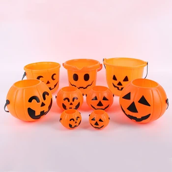

Halloween Pumpkin Bucket Funny And Tricky Children'S Portable Candy Bucket Gift Event Atmosphere Party Decor