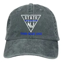 TSDFCNew Jersey State Police тонкая синяя джинсовая шляпа мужская облегающая бейсболка