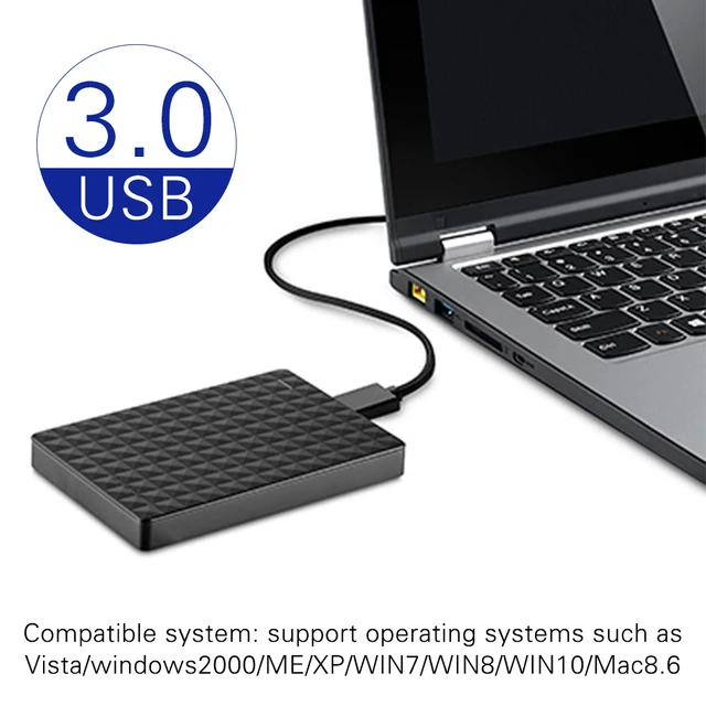 USB3.0 HDD 1T a 5400 RPM ABS Computer systems Exterior Arduous Drives
