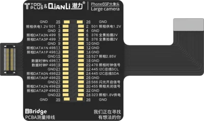 QianLi iBridge Тестовый Кабель для iPhone 6 6P 6S 6SP дисплей неисправности материнской платы и сенсорная Передняя камера Хвостовая заглушка ремонт задней камеры - Цвет: 6SP Rear Camera