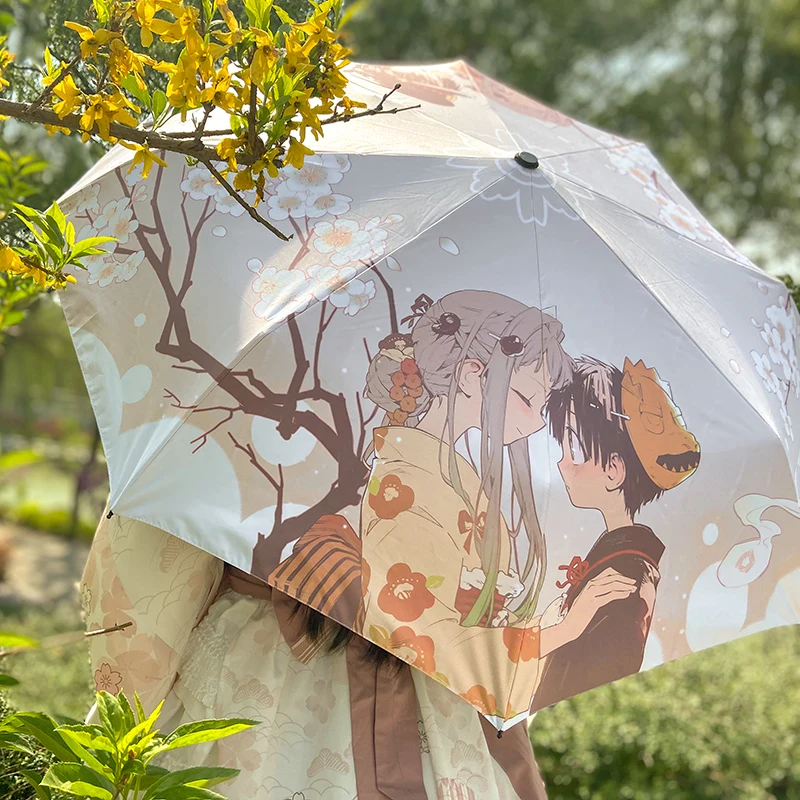 Toilet bound hanako kun Yugi Amane Yashiro Nene, paraguas plegable portátil, viaje para estudiantes, Rian, Sunny, moda, Cosplay|Disfraces anime| - AliExpress