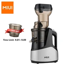 MIUI Slow Juicer 7LV Screw Cold Press Extractor FilterFree Easy Wash Electric Fruit Juicer Machine Large Caliber Multi-Color
