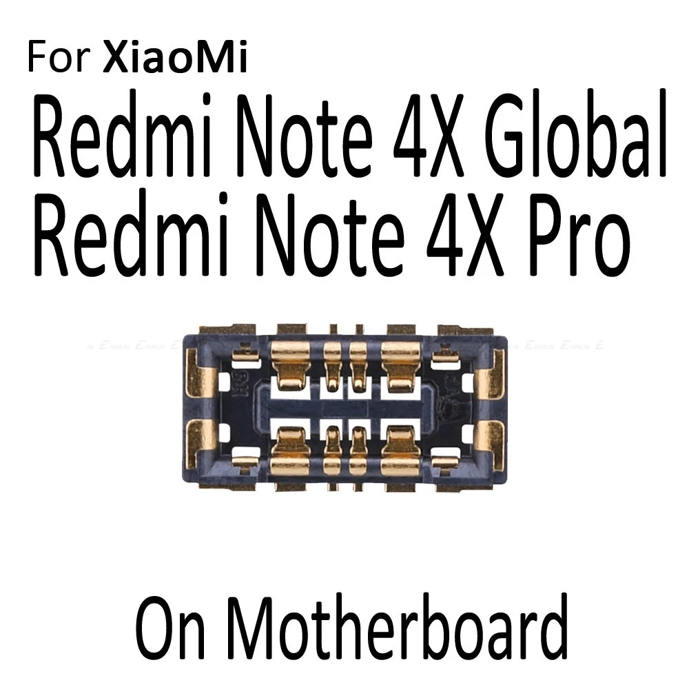 5 шт. FPC Разъем Держатель батареи зажим контакт для XiaoMi Mi 5X A1 A2 6X Redmi Plus 6 6A Note 4 4X Pro 5A 7