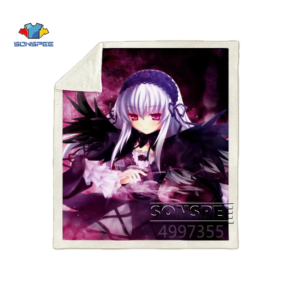SONSPEE Rozen Maiden аниме Харадзюку для детей и взрослых 3d принт одеяло Теплый диван Стёганое одеяло покрывало для путешествий постельные принадлежности магазин при фабрике K129