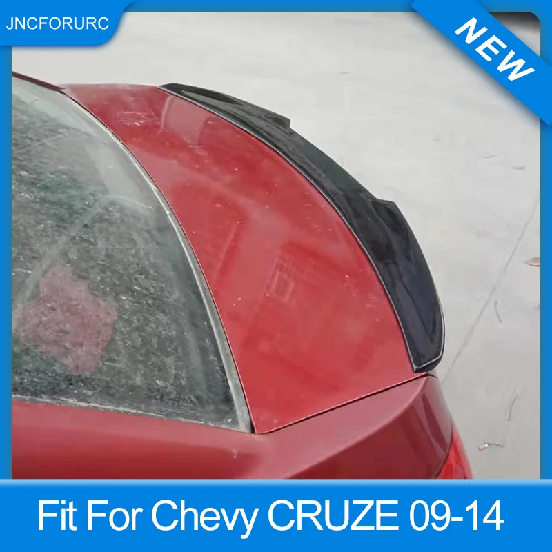 M Стиль задний автомобильный спойлер крыло для Chevrolet Cruze 2009 10 11 12 13 14 углеродного волокна материал спортивные Спойлеры для Cruze