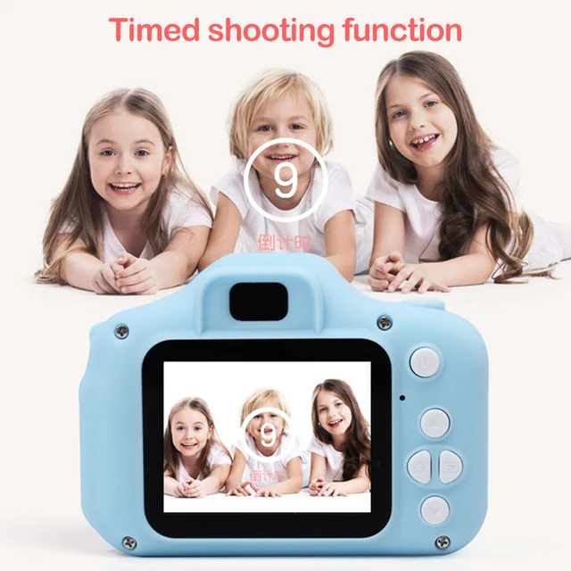 Children camera 1080P HD digital camera 2 inch cute cartoon Camera toys children birthday gift 800w Camera child Educational toy 4