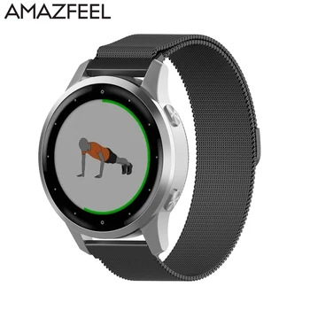 

Metal Stainless Steel Strap for Garmin Vivoactive 4 Bracelet for Garmin Vivoactive 3 Forerunner 245 645 vivomove HR Wrist Band