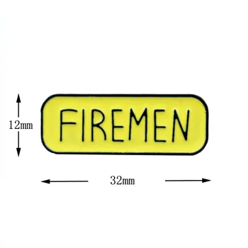 

100pcs Hero Lifeguard Firemen Enamel Pin Metal Lapel Pin