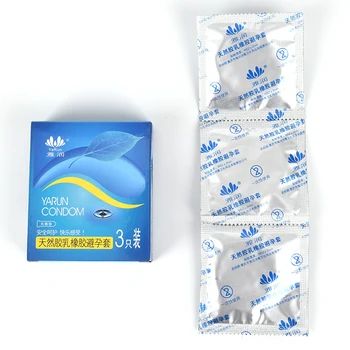 

3pcs/box Men Sexual Enlarge Adult Natural Latex Fun Sex Toys Condom Delay Thorn Flexible New