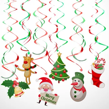 

1PC Christmas Hanging Swirls Spirals Decorations Party Swirls Cute Swirls Decorations Party Spirals for Gathering